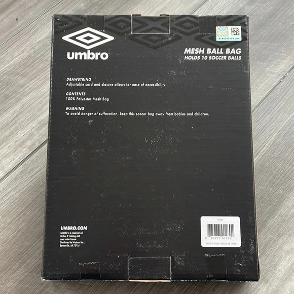 ✨✨ Umbro mesh ball bag- Holds 10 balls. New in Box! - Picture 2 of 2